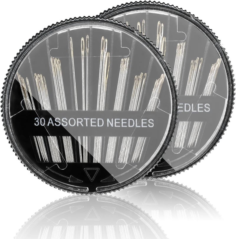 TIPTAP 60PCS Sewing Needles with Assorted Sizes, Cross Stitch Hand Needle, Sewing Accessories for Embroidery, Crewel Work, Repair Projects, DIY and More - Image 1